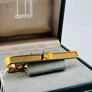 택 포함 새상품 dunhill 던힐 골드 넥타이핀 타이바 박스 포함