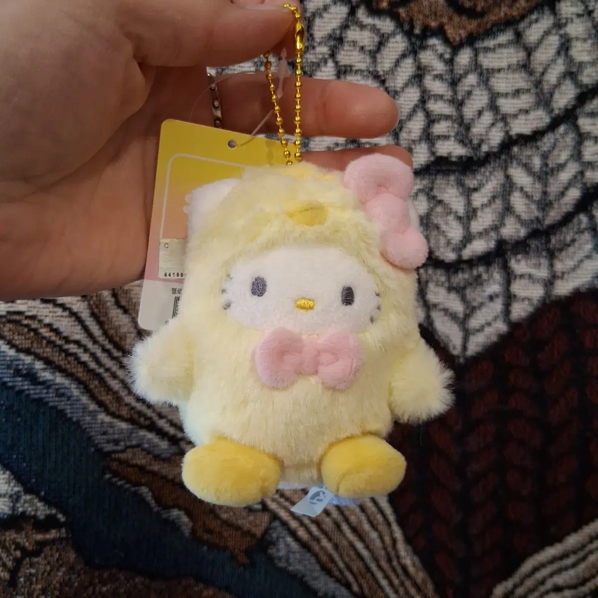 산리오 헬로키티 오리 인형 키링