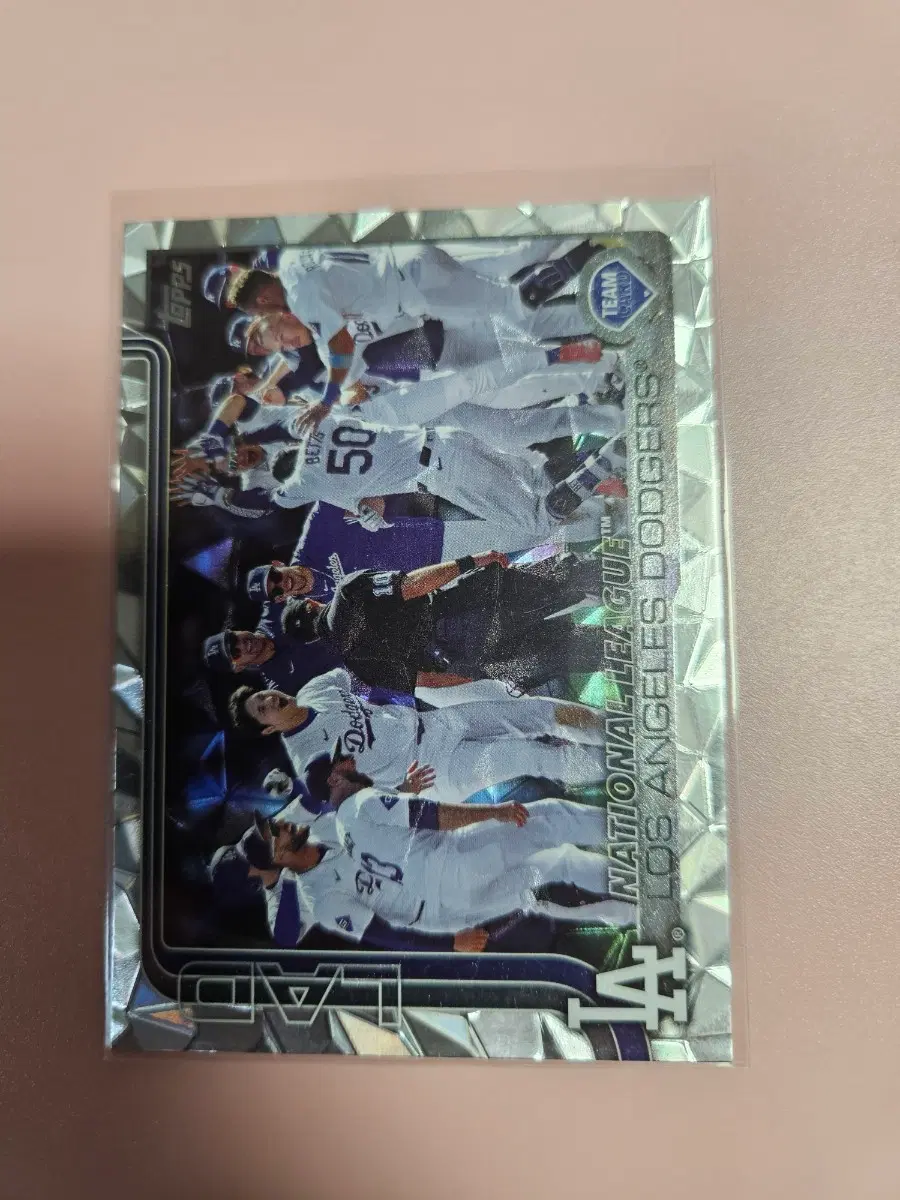 오타니 2025 Topps diamante Foil 다저스 팀카드
