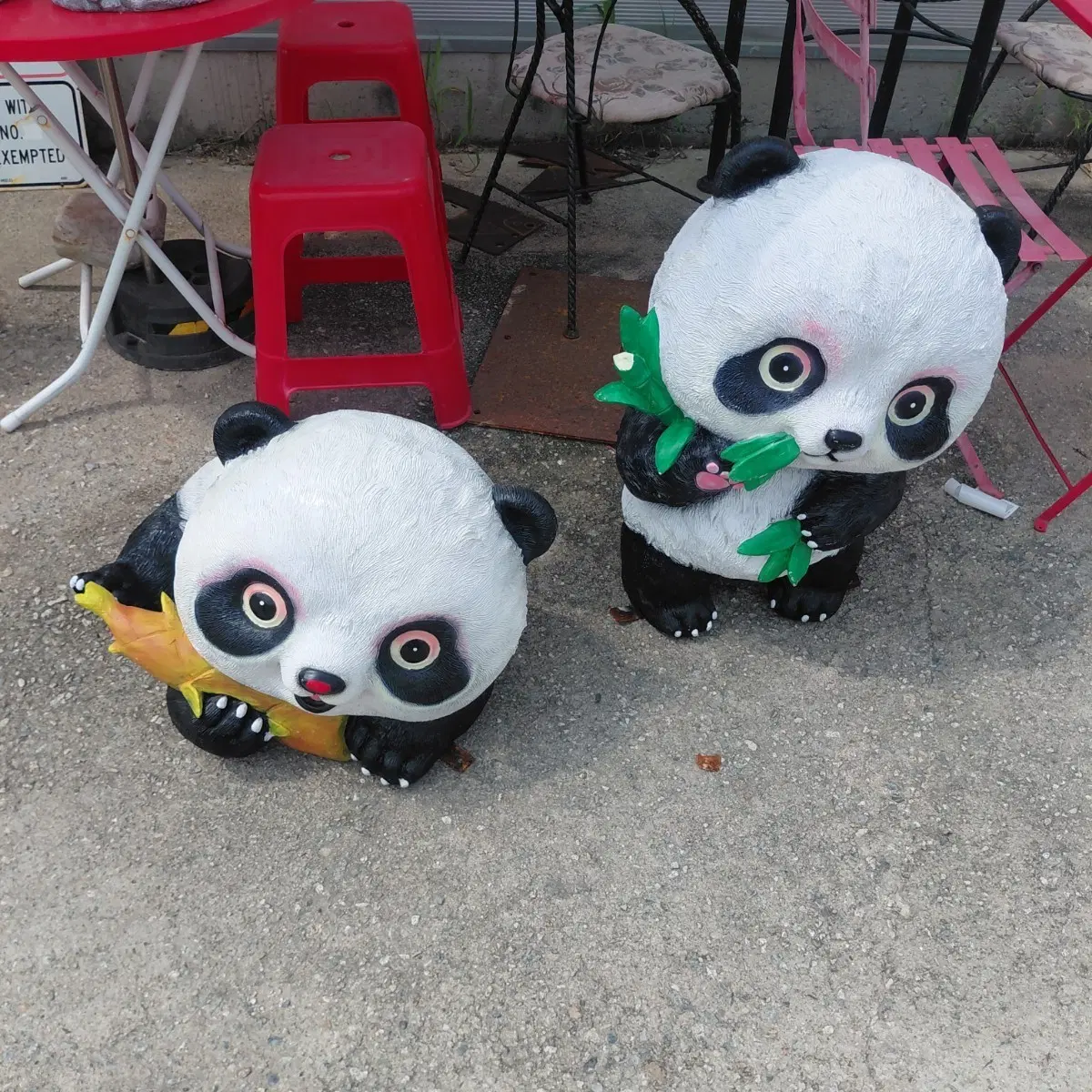 귀여운 팬더 인형 2개 세트