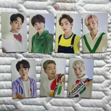 BTS 뉴스레터 설문조사 당첨 FC 한정판 혜택 트레이딩 카드 7장 세트