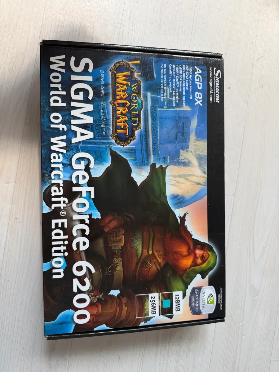 [희귀/NOS] SIGMA GeForce 6200 World of Warcraft Edition AGP 8X (미개봉 풀박스)