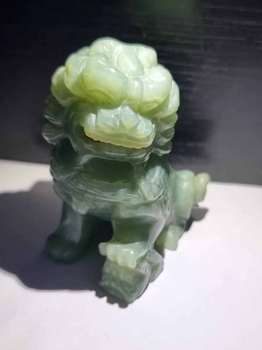 비휴 옥 조각품 청백옥 신수 용 조각품