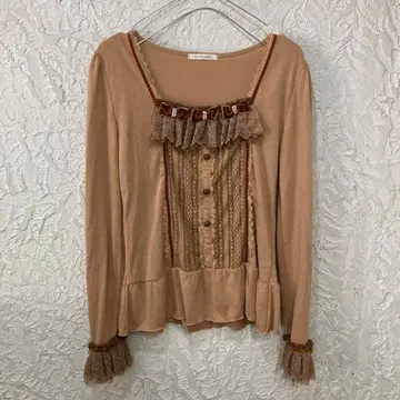 V1996 axes femme 긴팔 티셔츠 베이지