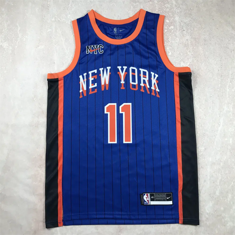 NBA 나이키 농구복 2024년형 닉스 브렌슨 11호 블루시티 버전