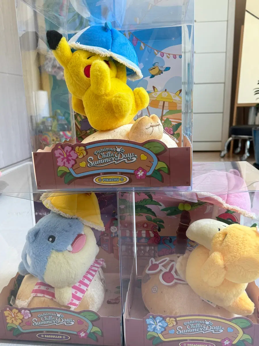 [부산 메가 페스타]느긋느긋바캉스 인형 3종 칠링 썸머 데이즈 Pokemon Chillin Summer Days