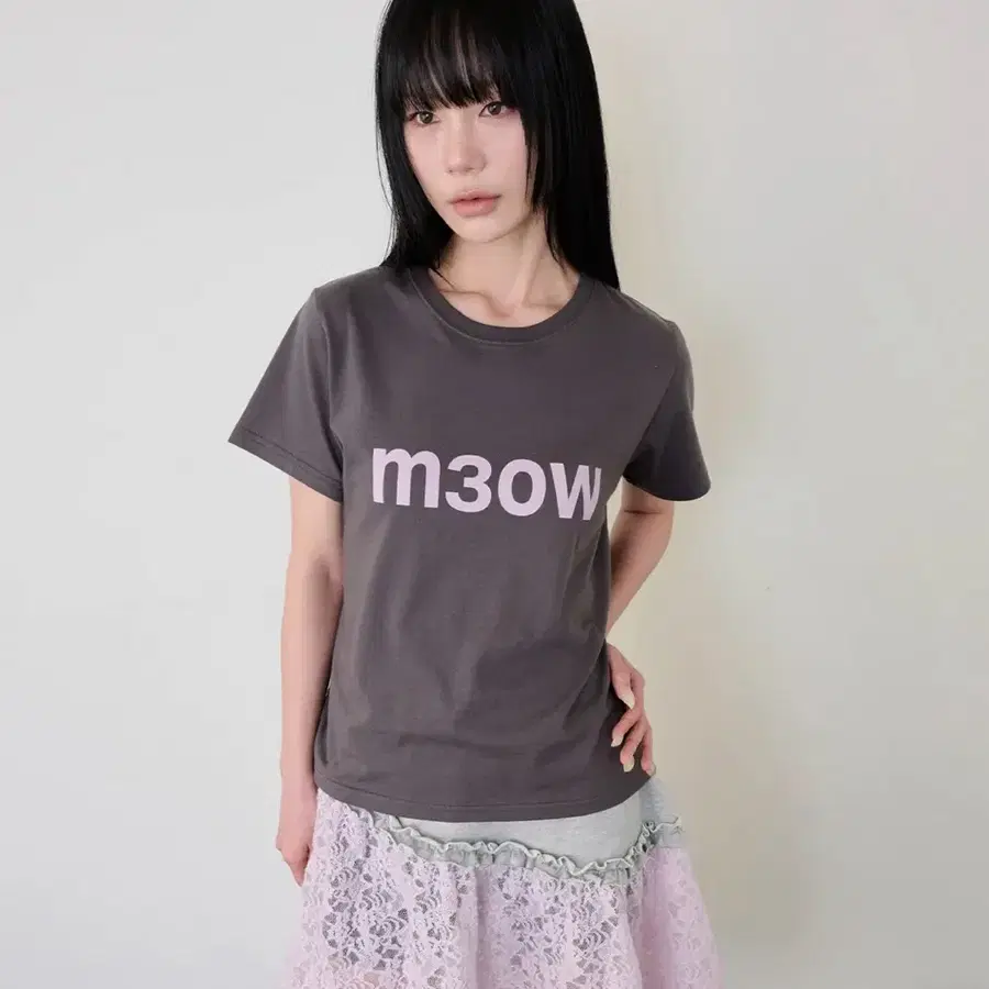 잇자바이브 M3OW 반팔 티셔츠 차콜