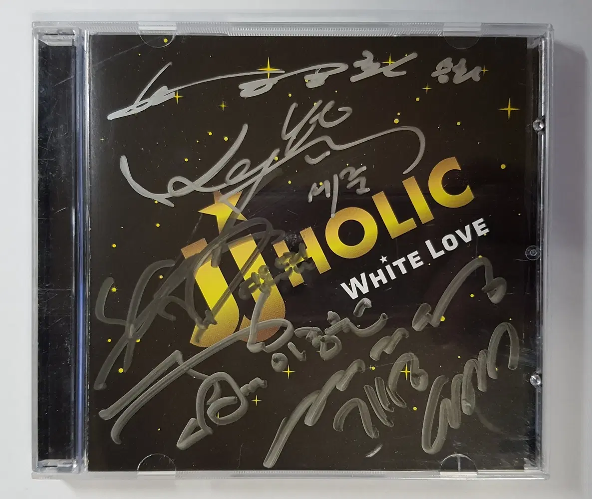 JJHOLIC(서영은,박승화,이종원,이세준, 배기성) - White Love 홍보용 친필싸인 씨디