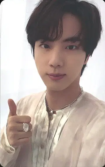 BTS proof JIN 트레이딩 카드 뒷면 실버