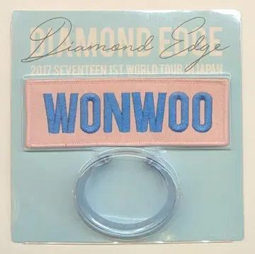 SEVENTEEN 2017 DIAMOND EDGE IN JAPAN 원우 와펜 배지 + 아크릴 뱅글 세트