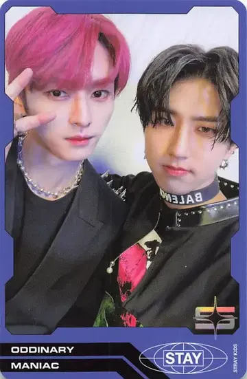 StrayKids ODDINARY LeeKnow/Han 트레이딩 카드 유닛 파랑