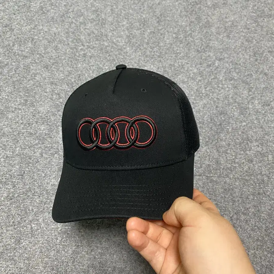 아우디 AUDI 3D자수 메쉬 트럭캡 스냅백 자동차굿즈 모자