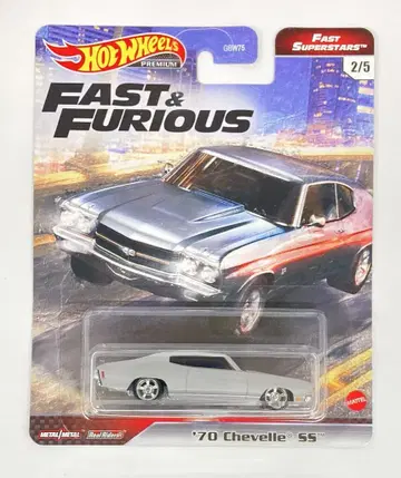 MATTEL HOTWHEELS FAST SUPERSTARS GRL81 '70 Chevelle SS/ 그레이 2/5