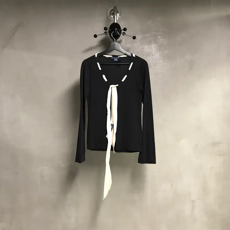 폴로 랄프로렌 실크 타이 긴팔 티셔츠 M(W)