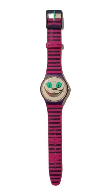 Swatch CAT ME UP SUOW125 체셔 고양이 손목시계 쿼츠