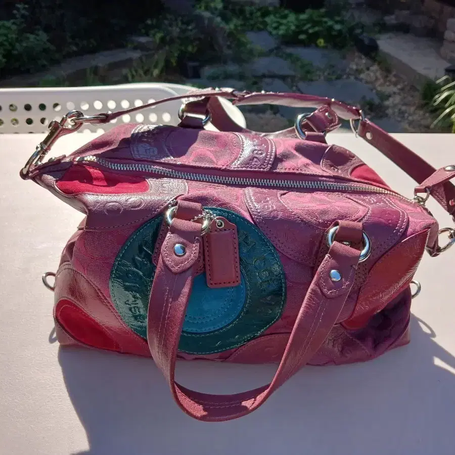 코치 패치워크 사첼 숄더백 Coach Ashley Pieced Patchwork Satchel bag