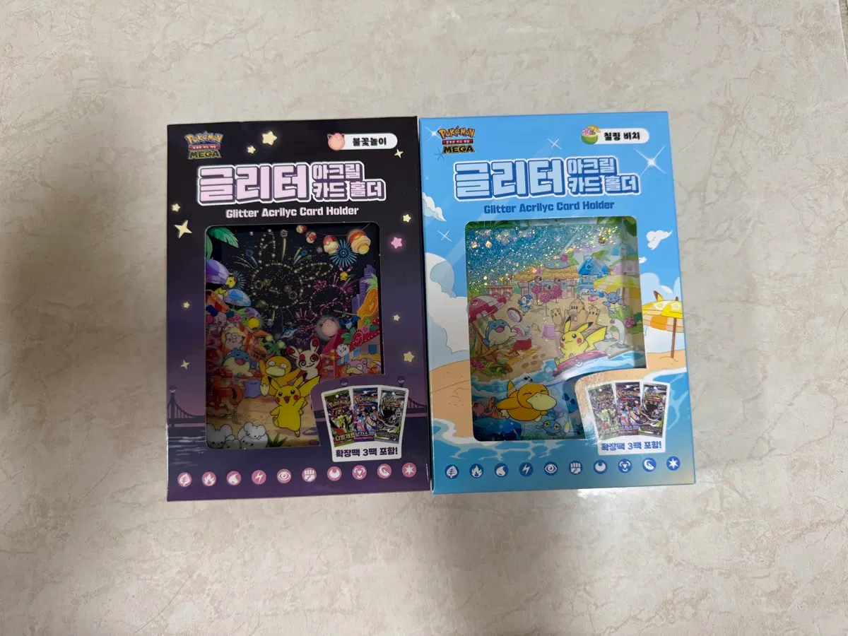 포켓몬 카드게임 글리터 아크릴 카드 홀더 2종