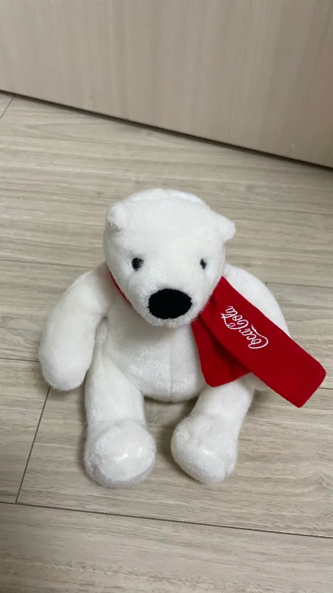 코카콜라 북극곰 인형 빨간 목도리