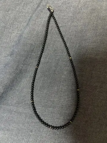 블랙 비즈 목걸이