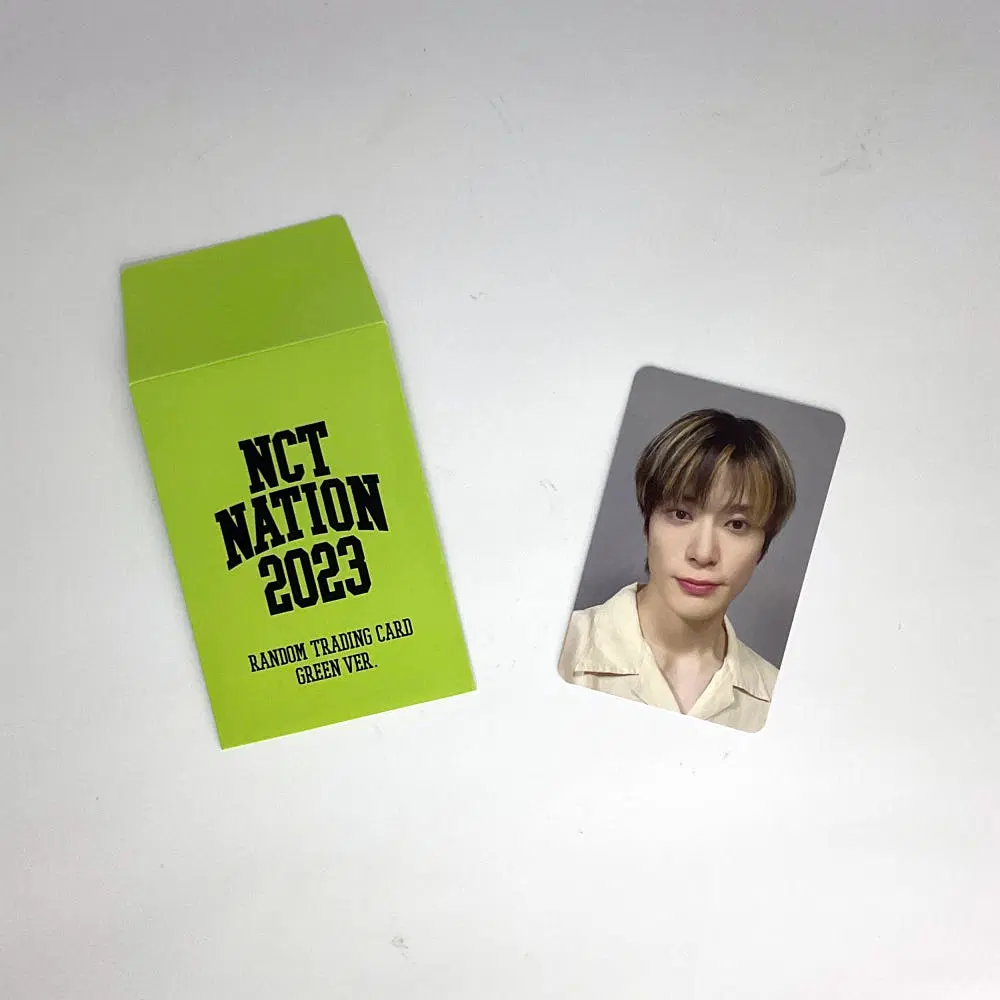 엔시티127 재현 엔시티 네이션 투 더 월드 트레이딩카드 그린버전 포토카드 NCT127 JAEHYUN NCT NATION : To The World PHOTOCARD GREEN_1