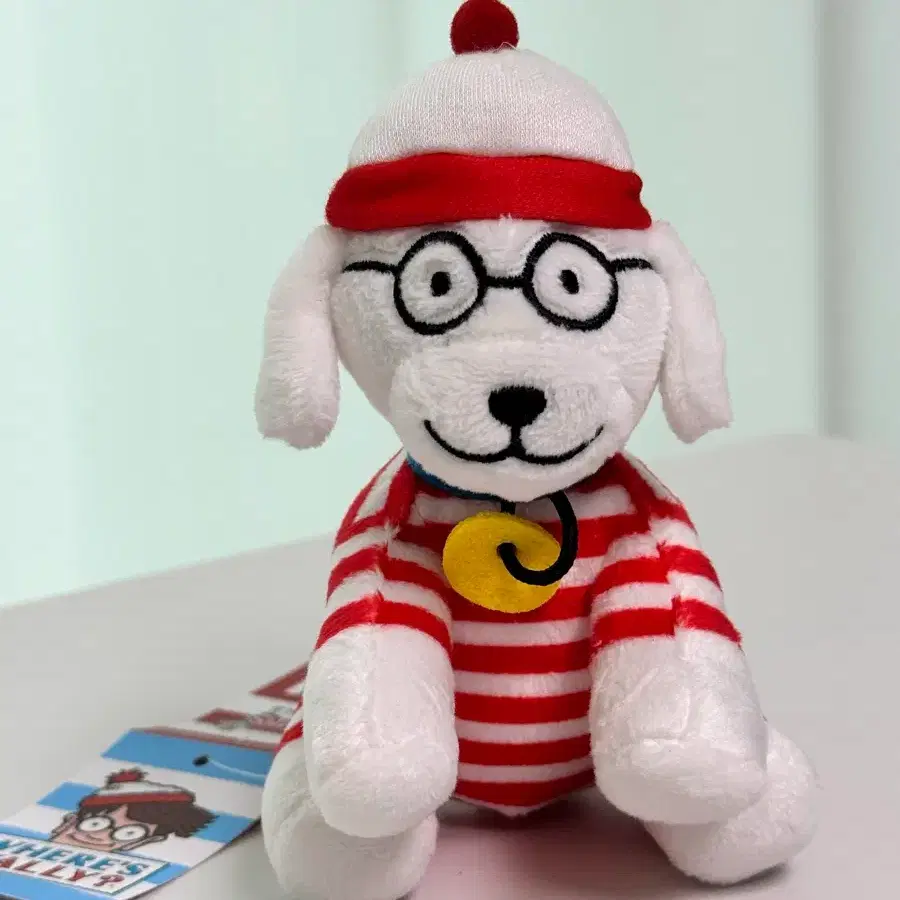 월리를 찾아라 우프 플러시 인형 키링 13cm 새상품 정품 레트로