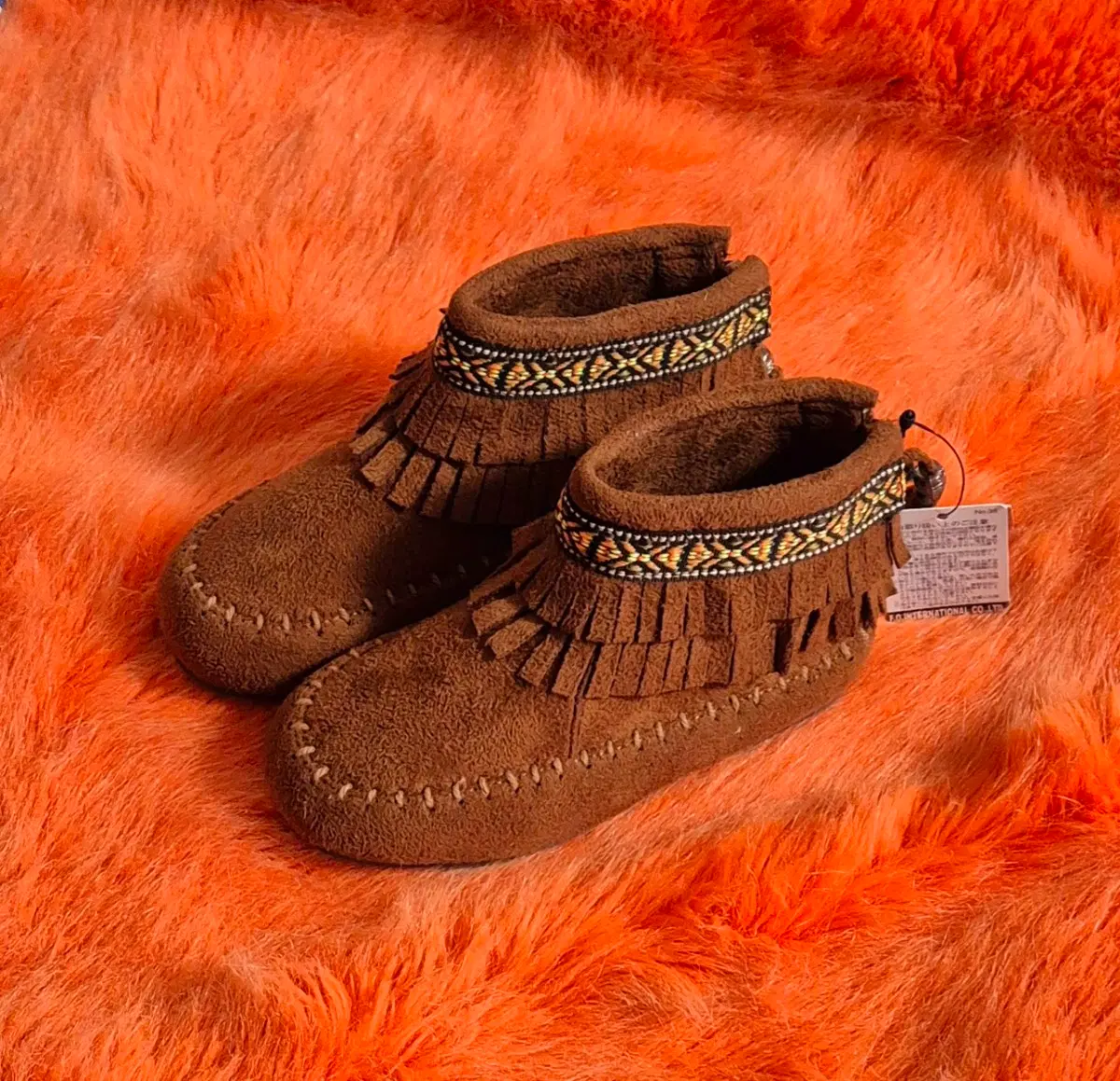 AMPERSAND 네이티브 프린지 부츠 키즈 16cm 새상품
