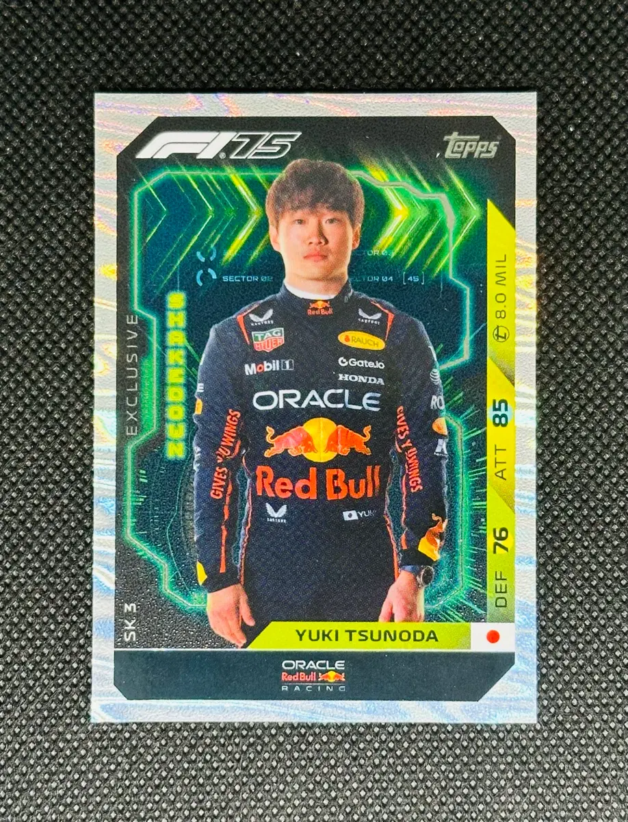 2025 탑스 f1 터보 어택 유키 츠노다 카드