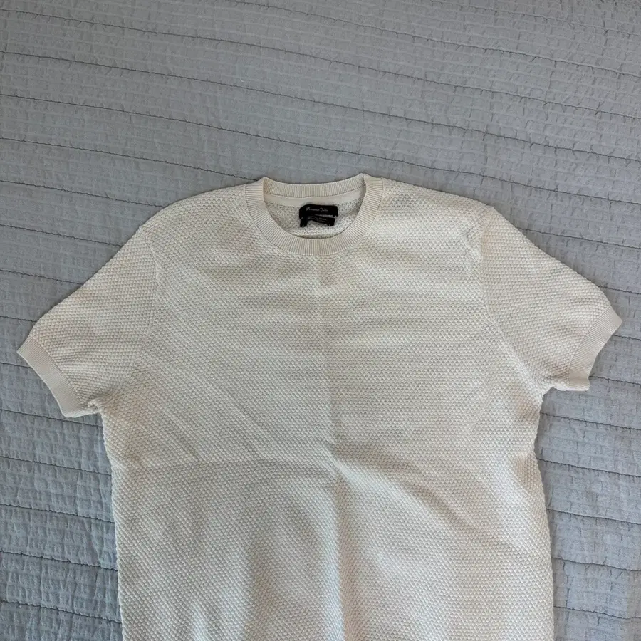 Massimo Dutti 마시모뚜띠 와플 니트 반팔 s
