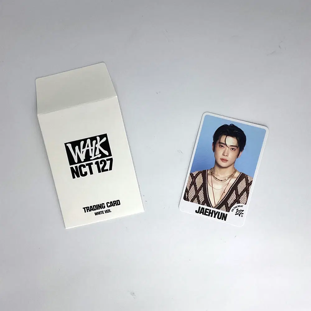 엔시티127 재현 워크온더비트 트레이딩카드 포토카드 화이트버전 NCT127 JAEHYUN WALK ON THE BEAT TRADINGCARD PHOTOCARD WHITE_1