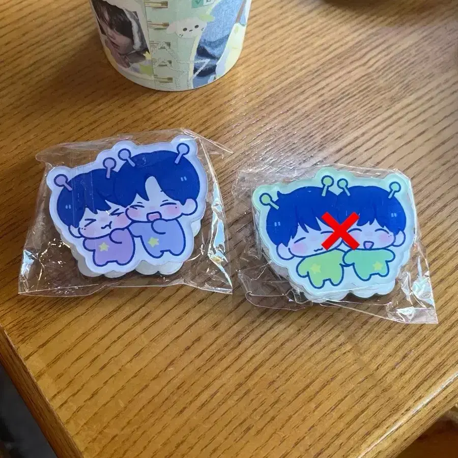 료 생카 가챠 아크릴 집게