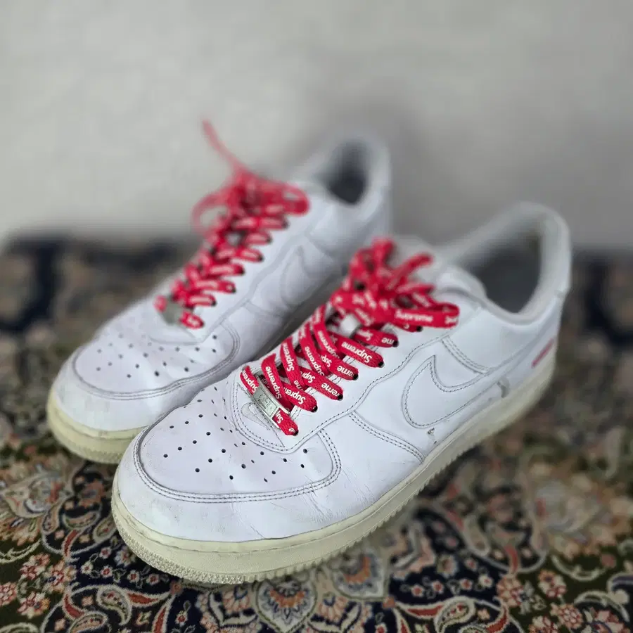 나이키 슈프림 에어포스 1 로우 화이트 270 NIKE SUPREME AIR FORCE 1 LOW
