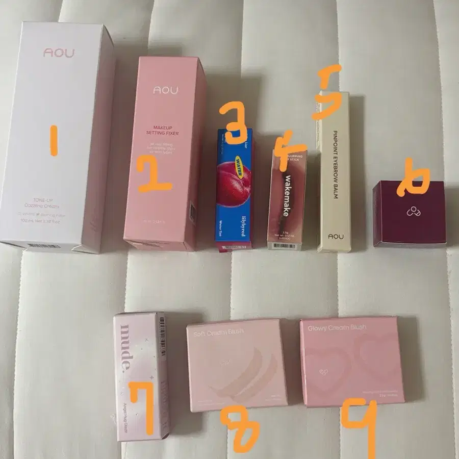 화장품 들어와서 보세용 새상품 (뮤드,릴바레,웨메,에이오유)