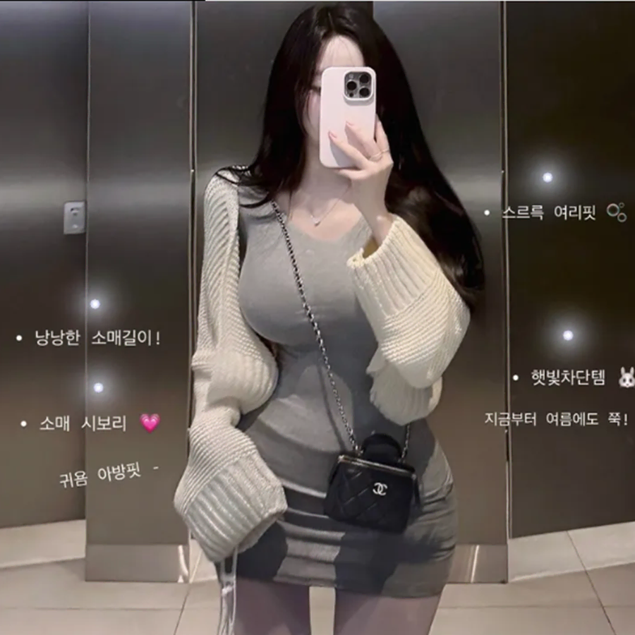 글램니 (블랙) 와플 그물 니트 크롭 골지 가디건 여름 볼레로 투게더 바닐라맛