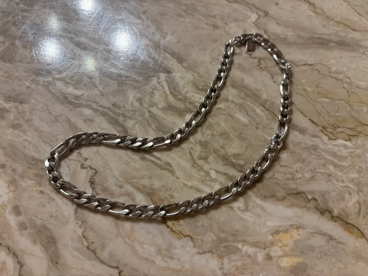 써지컬스틸 피가로 체인 목걸이 45cm 실버