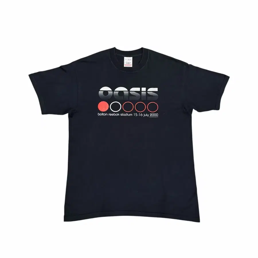 빈티지 00s oasis 오아시스 볼튼 리복 스타디움 밴드 티셔츠