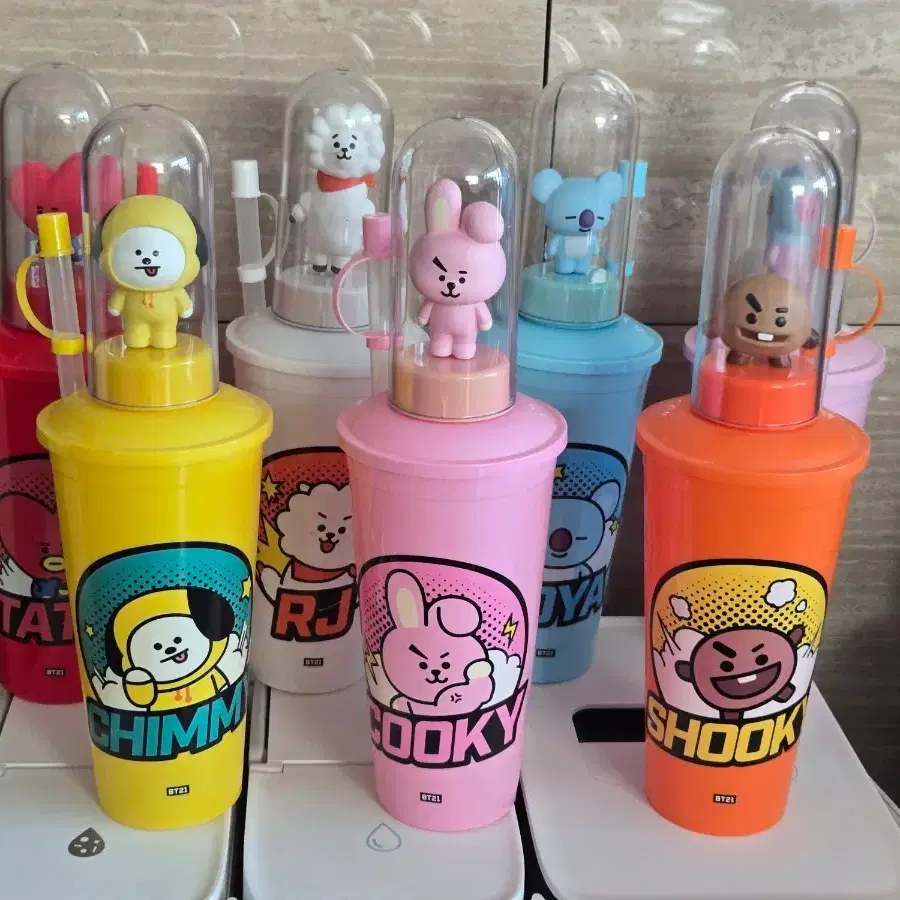 (일괄) BT21 캐릭터 CGV 텀블러 컵