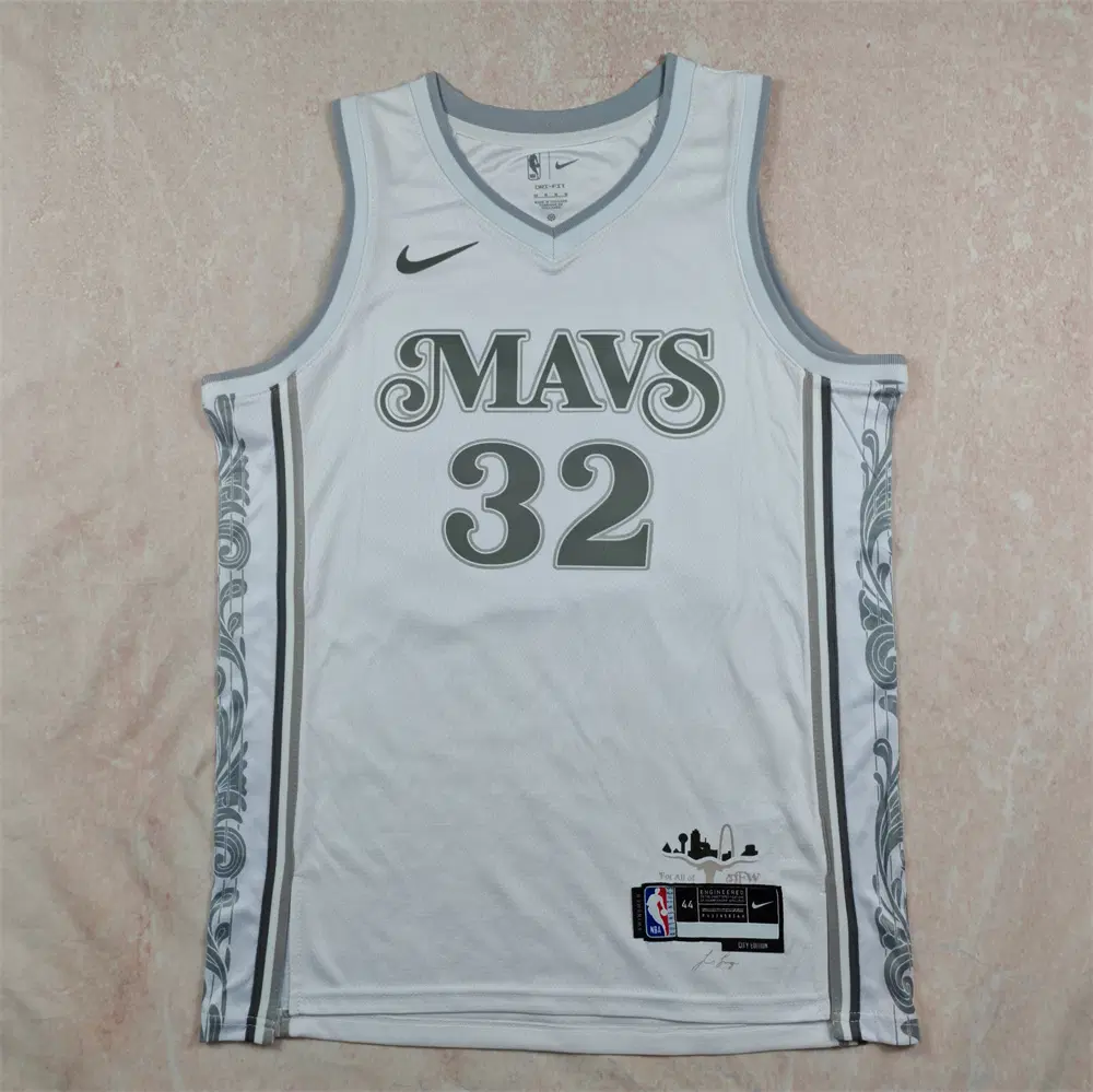 NBA 농구복 2025년형 매버릭스32호 FLAGG 화이트시티판 핫프레스