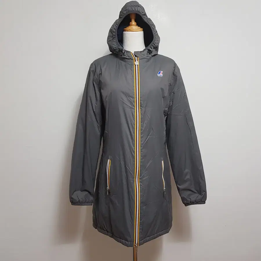 6540/KWAY 여 77사이즈 그레이패딩점퍼/내옷방