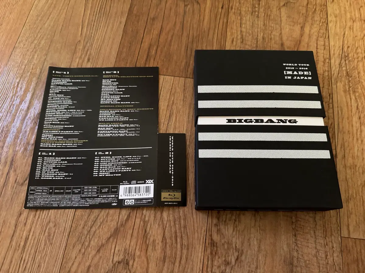 빅뱅 월드투어 MADE IN JAPAN 블루레이 1블루레이 2CD