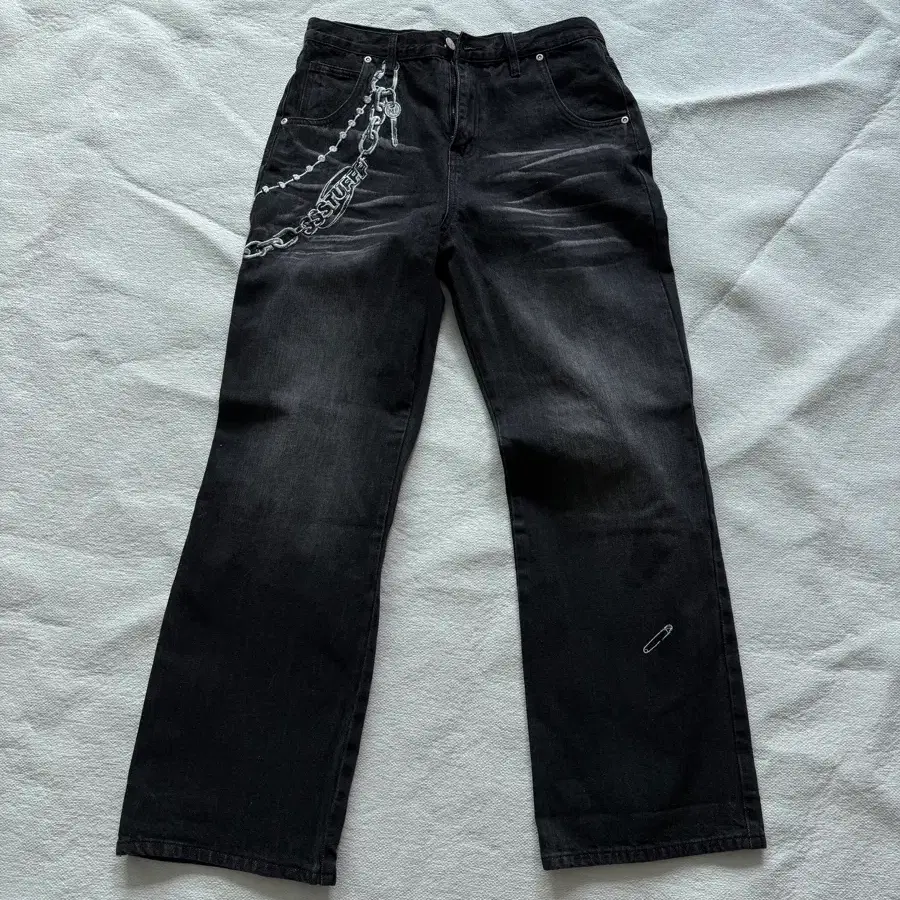 SSSTUFFF Embroidery Charm Denim