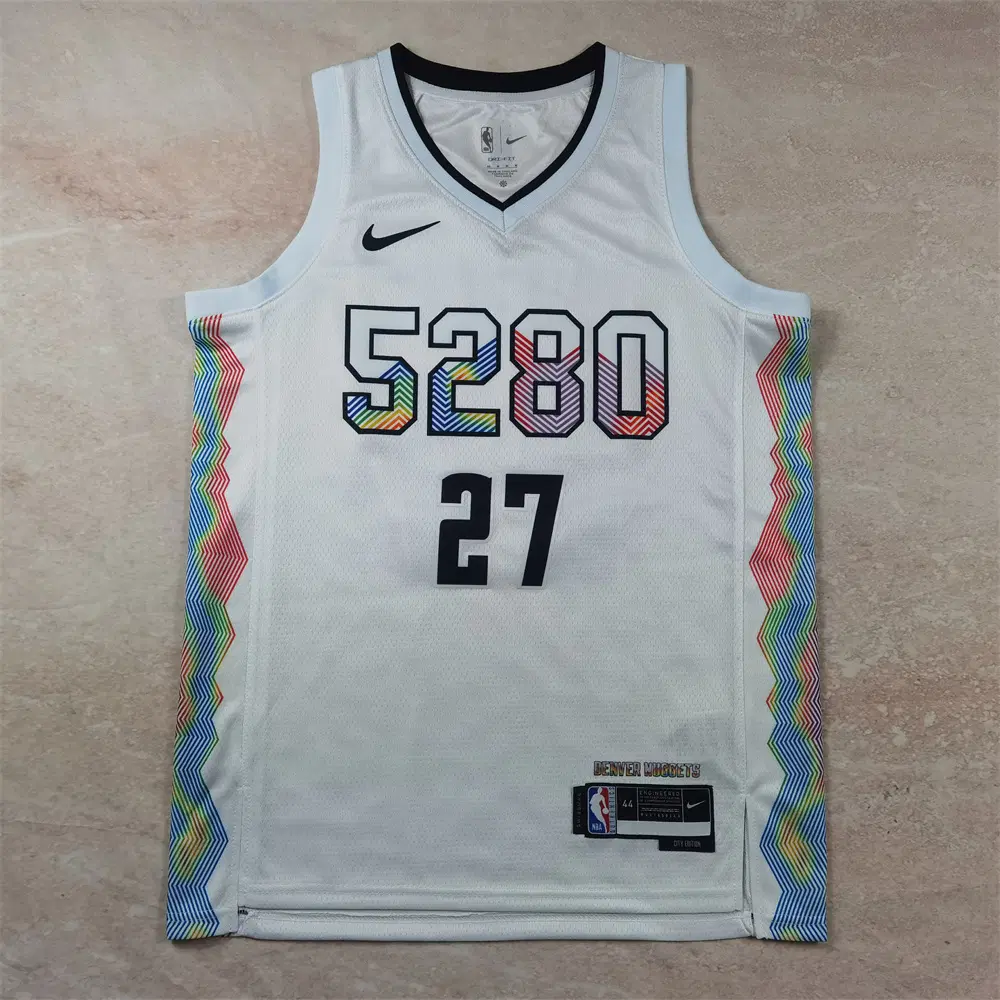 NBA 농구복 2025년형 너기츠 27호 MURRAY 화이트시티판 핫프레