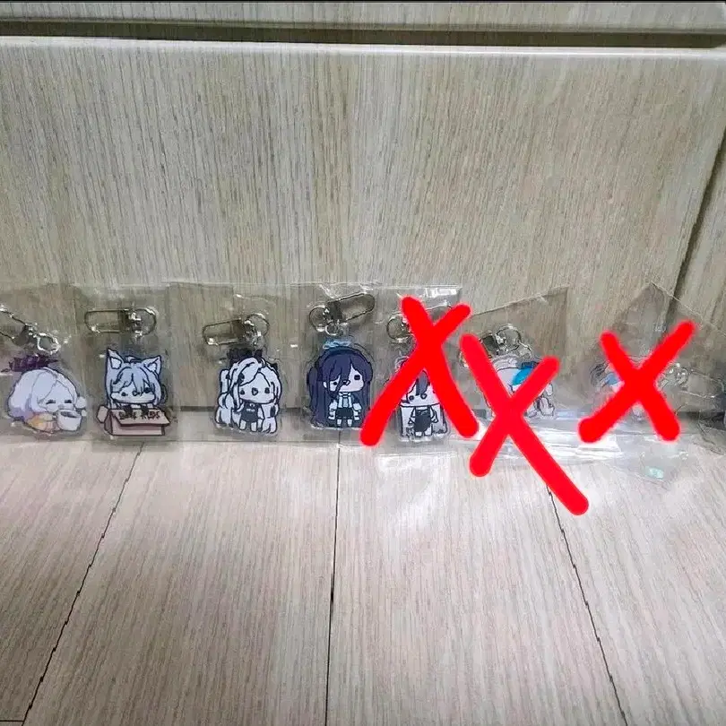 블루아카이브 히나,쿠로코,아리스 아크릴키링