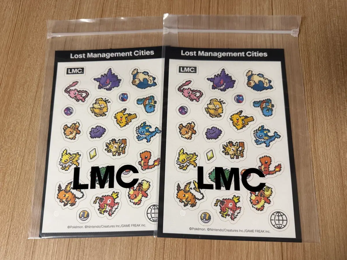 LMC 엘엠씨 포켓몬 픽셀 아트 타투 스티커