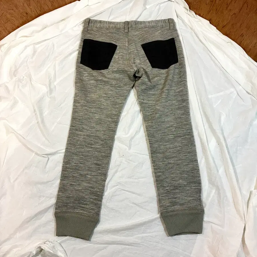 15AW 준야 와타나베 그레이 울 니트 리브 헴 팬츠