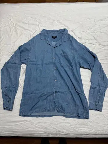 BEAMS HEART 데님풍 셔츠 긴팔 남성용 L