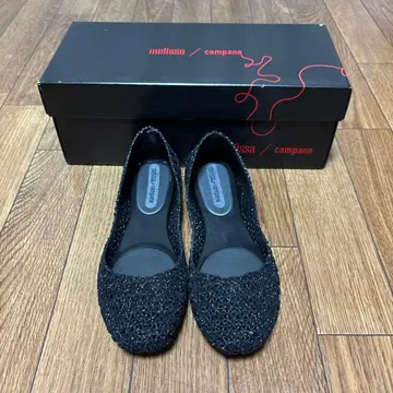 Melissa Campana 플랫슈즈 블랙 라메