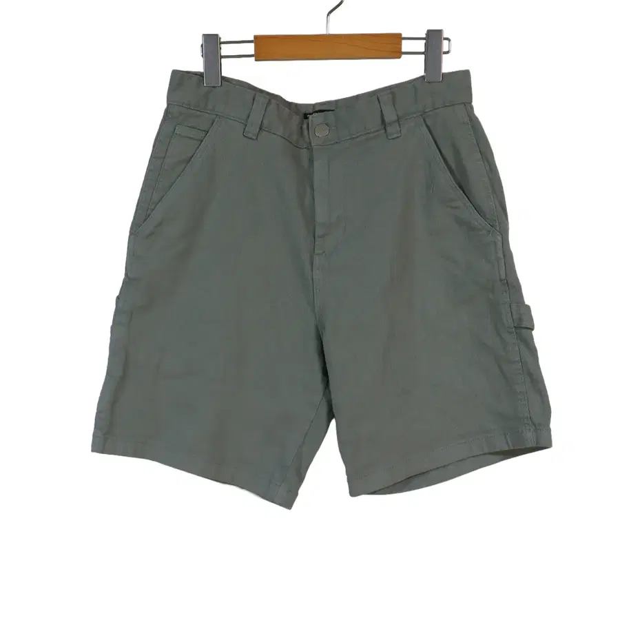 ZARA 자라 카키 데님 카고 반바지 30 버뮤다 팬츠