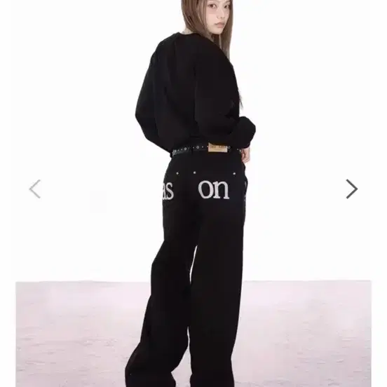 애즈온 스모그 팬츠 블랙 M