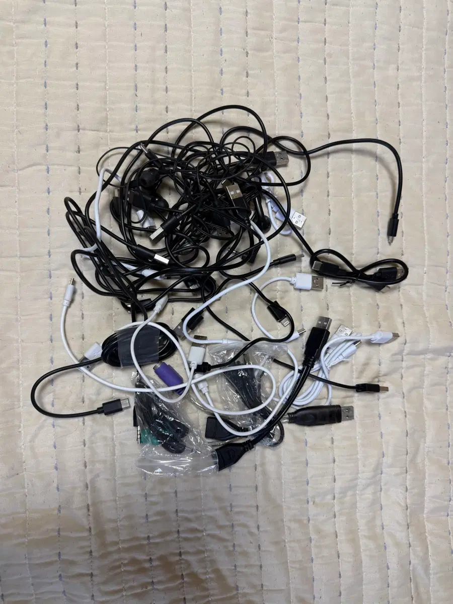 USB 케이블 종류별 묶음