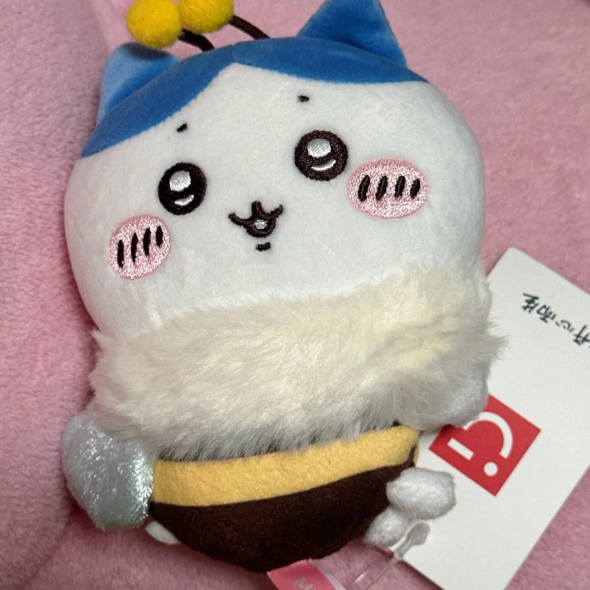 먼작귀 꿀벌 하치와레 미니소 인형 누이 마스코트 치이카와